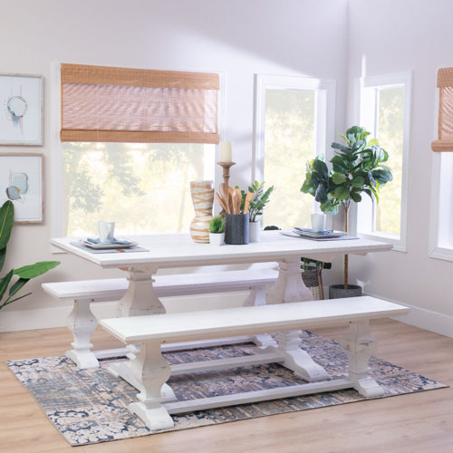 Dining Table with Bench Kitchen & Dining Room Sets You'll Love | Wayfair